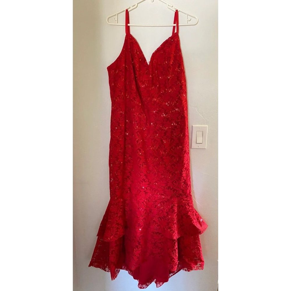 Candalite Red Lace Dress